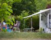 friends tent camping